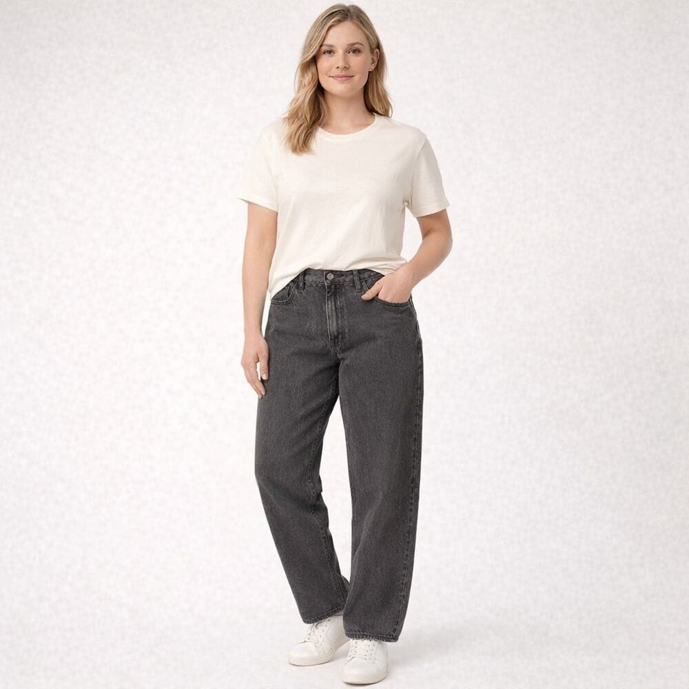 Wild Fable Gray Straight Leg Jeans Womens Size 8 High Rise Denim